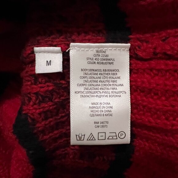 Re/Done Striped Cropped Sweater M - Picture 7 of 8